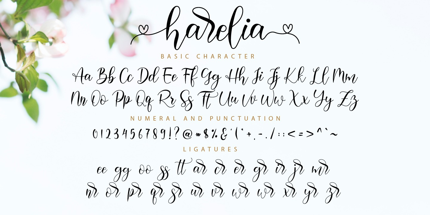 Beispiel einer Harelia-Schriftart #3